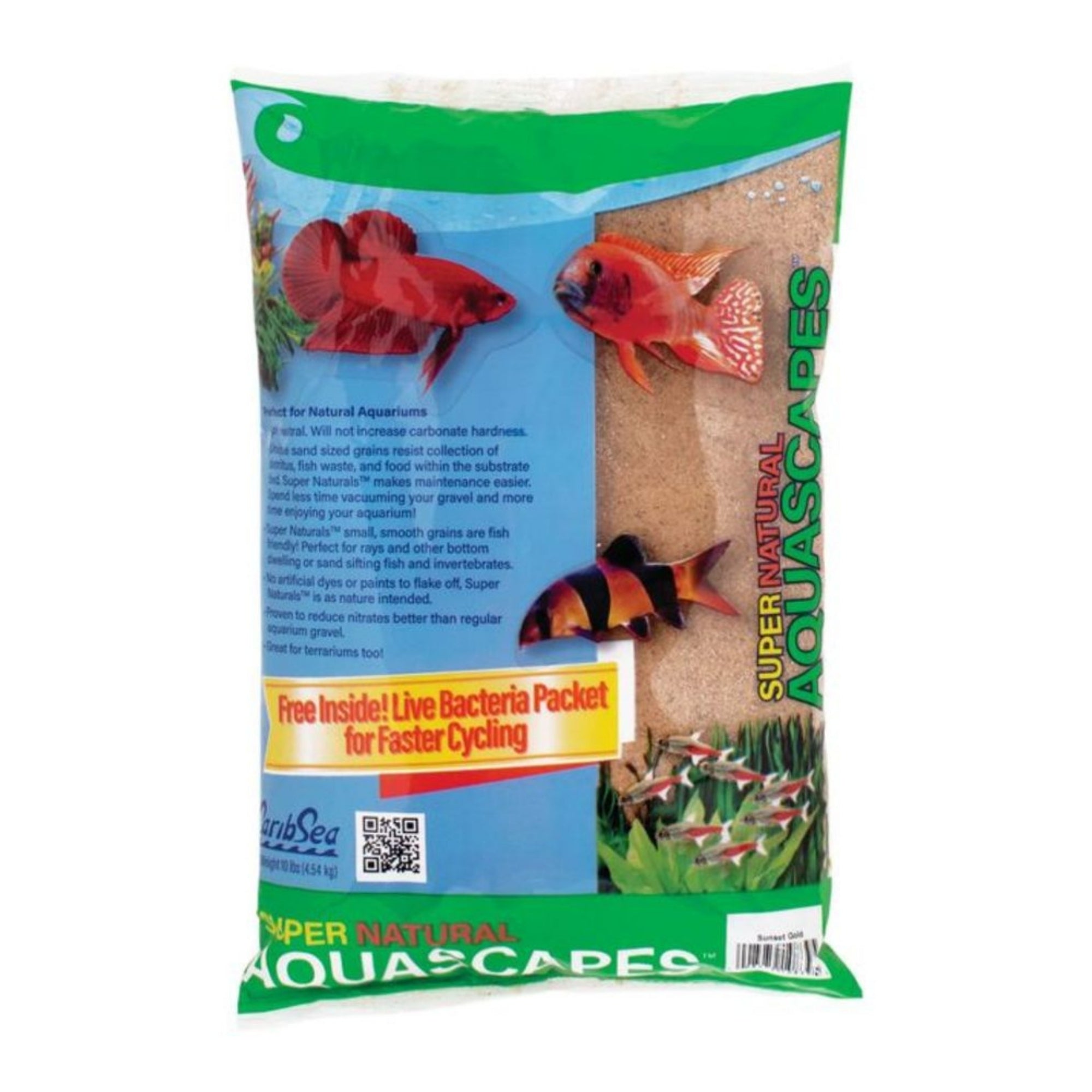 CaribSea Super Natural Aquascapes Sand Carolina Creek, 4ea/10 lb