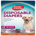 Simple Solution Disposable Diapers White 1ea/LG, 12 pk