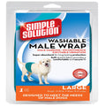 Simple Solution Washable Male Wrap Blue 1ea/LG