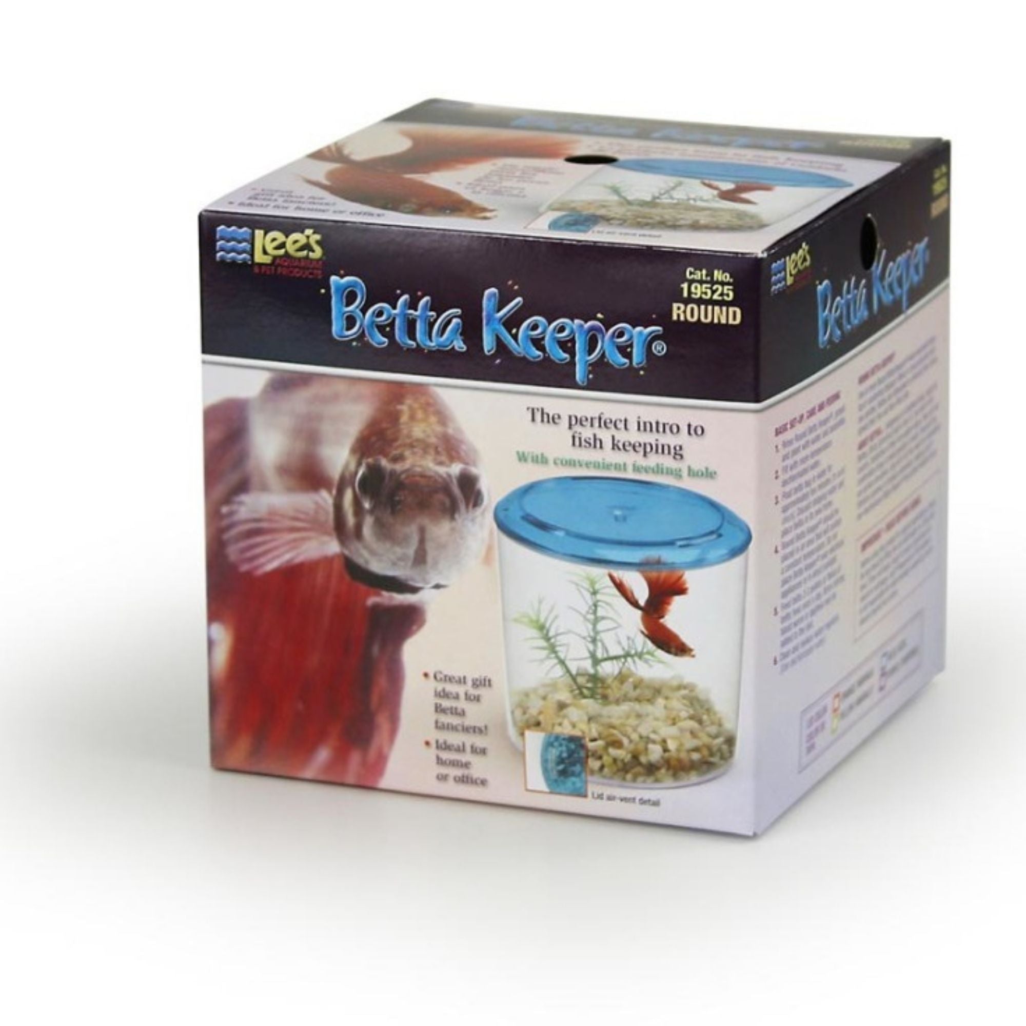 Lee's Aquarium & Pet Products Round Betta Keeper Tank Assorted, 1ea/36oz.
