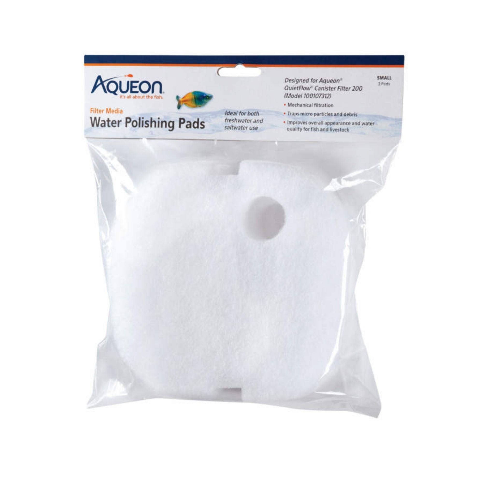 Aqueon Filter Media Water Polishing Pad, 1ea/Small