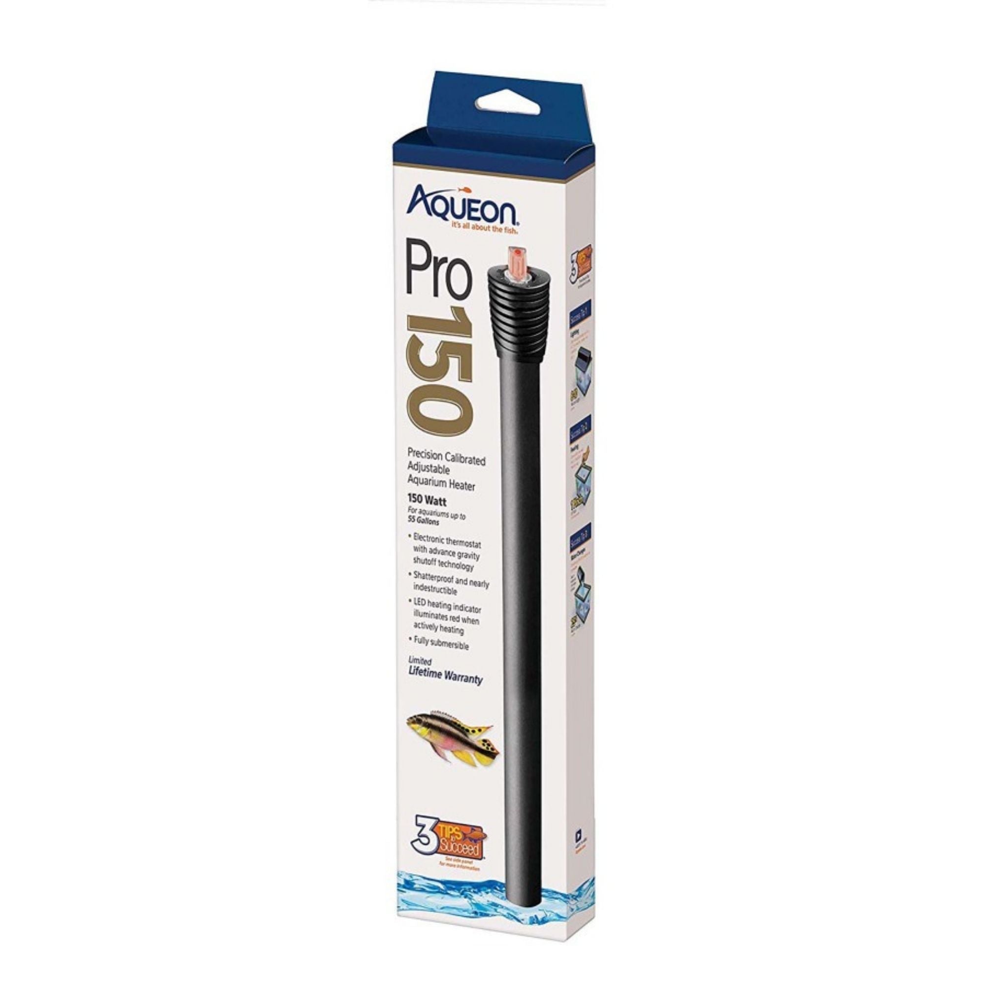 Aqueon Adjustable PRO Aquarium Heater 1ea/Up To 75 gal, 200 W