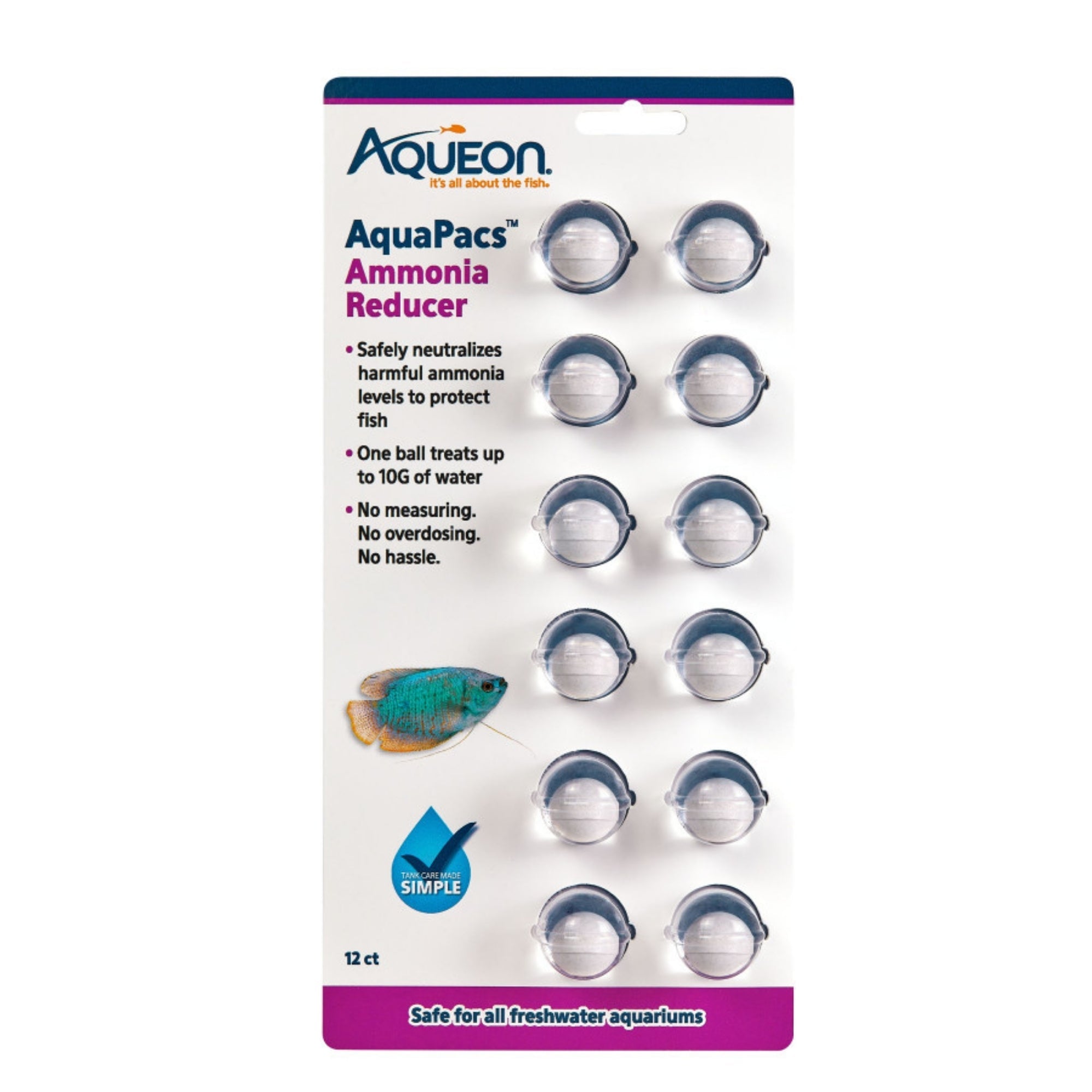 Aqueon AquaPacs Ammonia Reducer 6ea/12pk