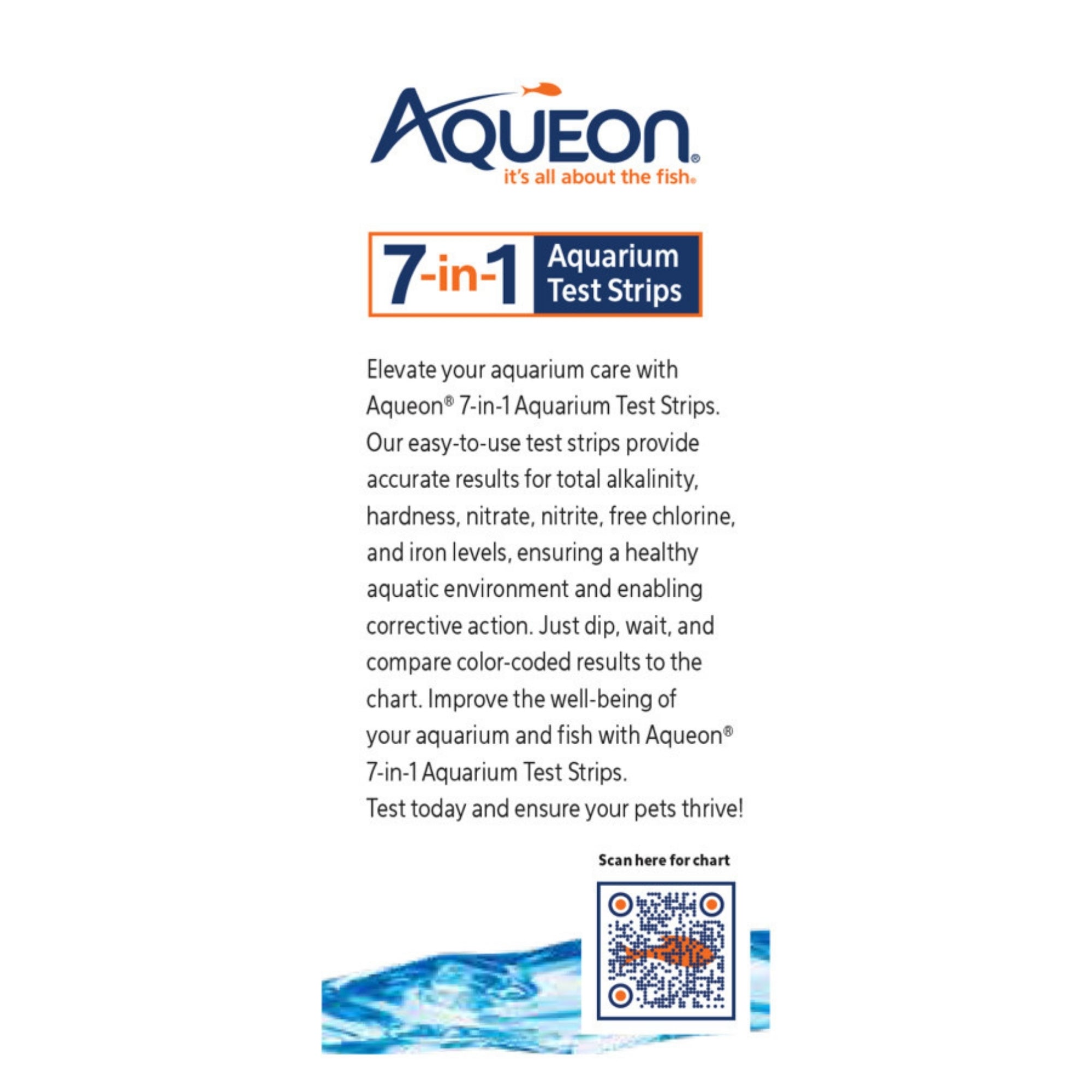 Aqueon 7in1 Aquarium Test Strips 1ea/50 ct