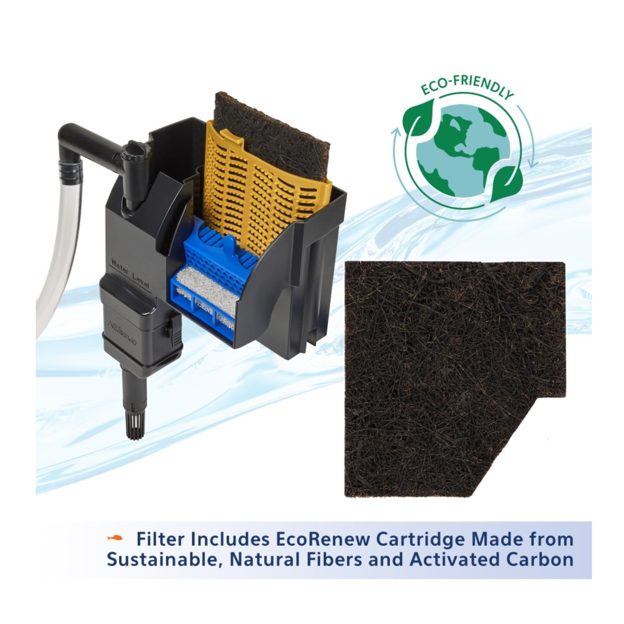 Aqueon SmartClean Power Filter with EcoRenew Filter Cartridge 1ea/1020 gal