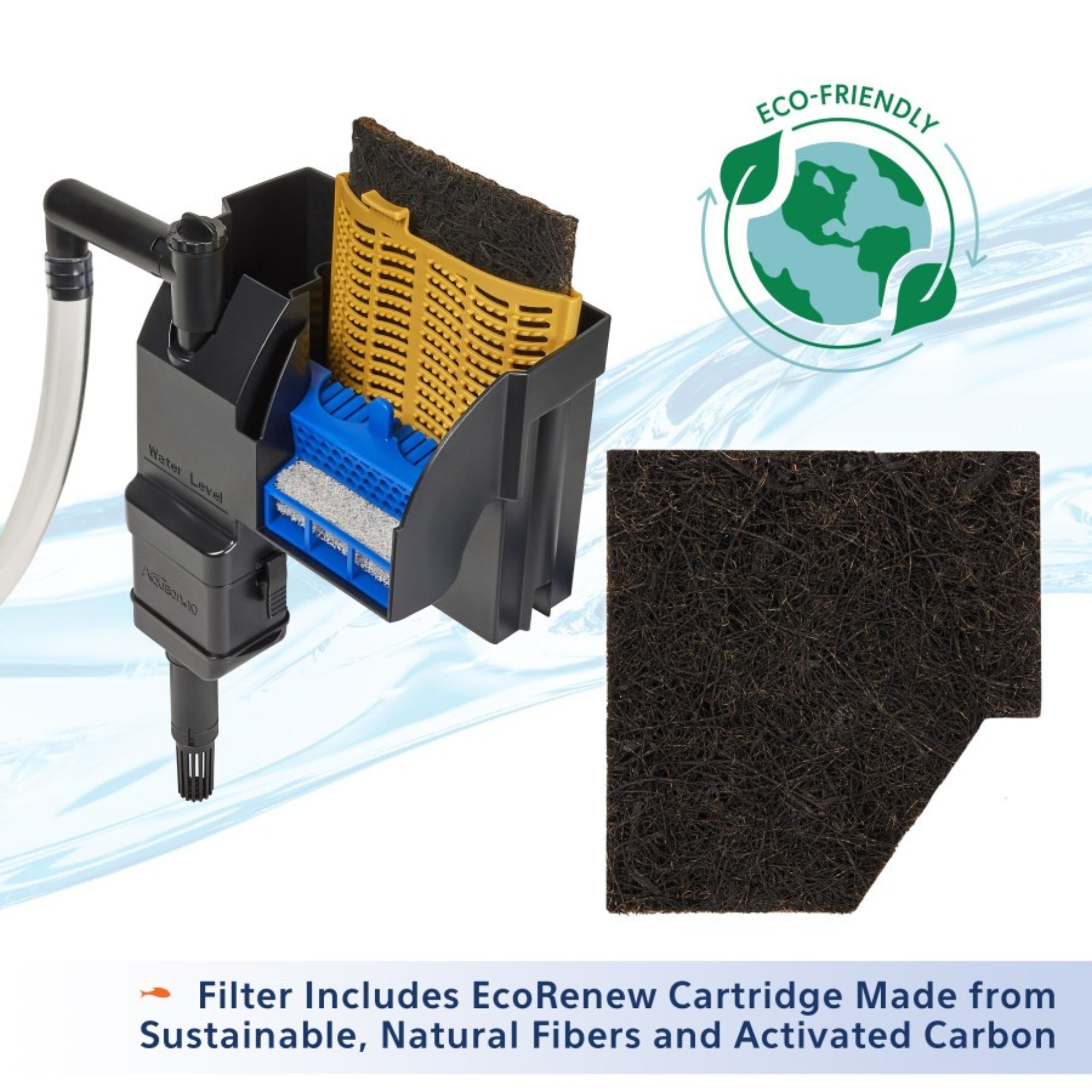 Aqueon SmartClean Power Filter with EcoRenew Filter Cartridge 1ea/3050 gal