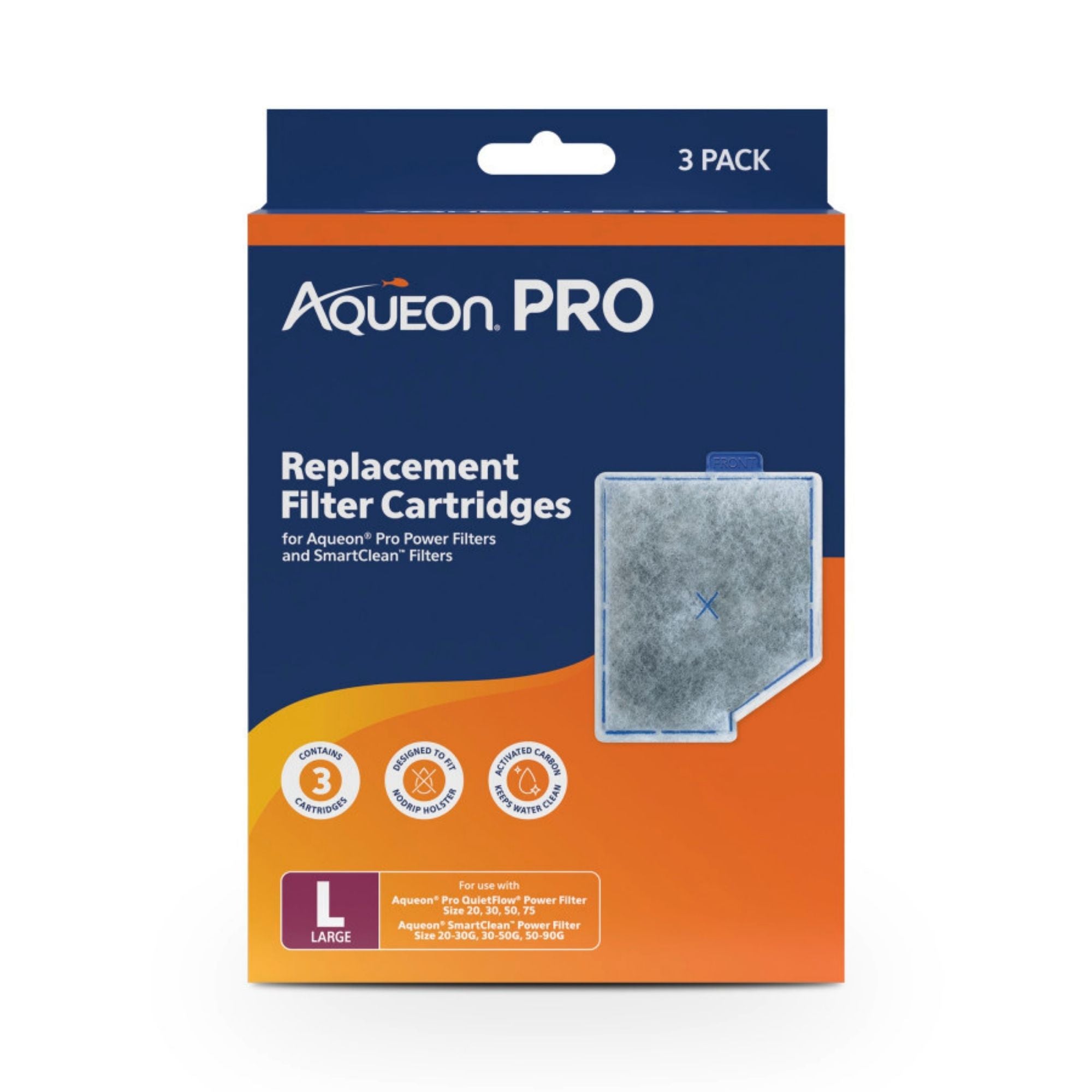 Aqueon Pro Replacement Filter Cartridges 1ea/LG, 3 pk