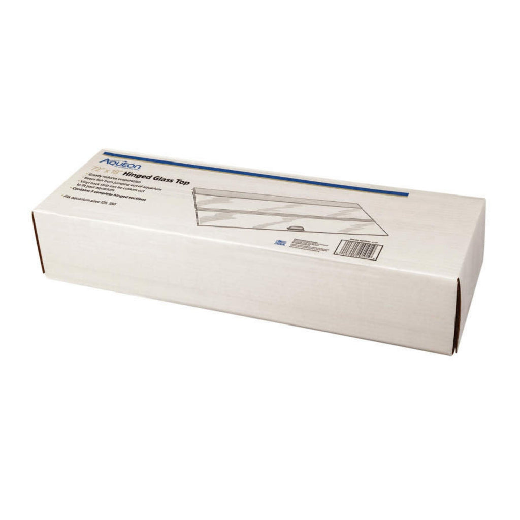 Aqueon Hinged Glass Tops 2 Pack, 1ea/72 X 18 in