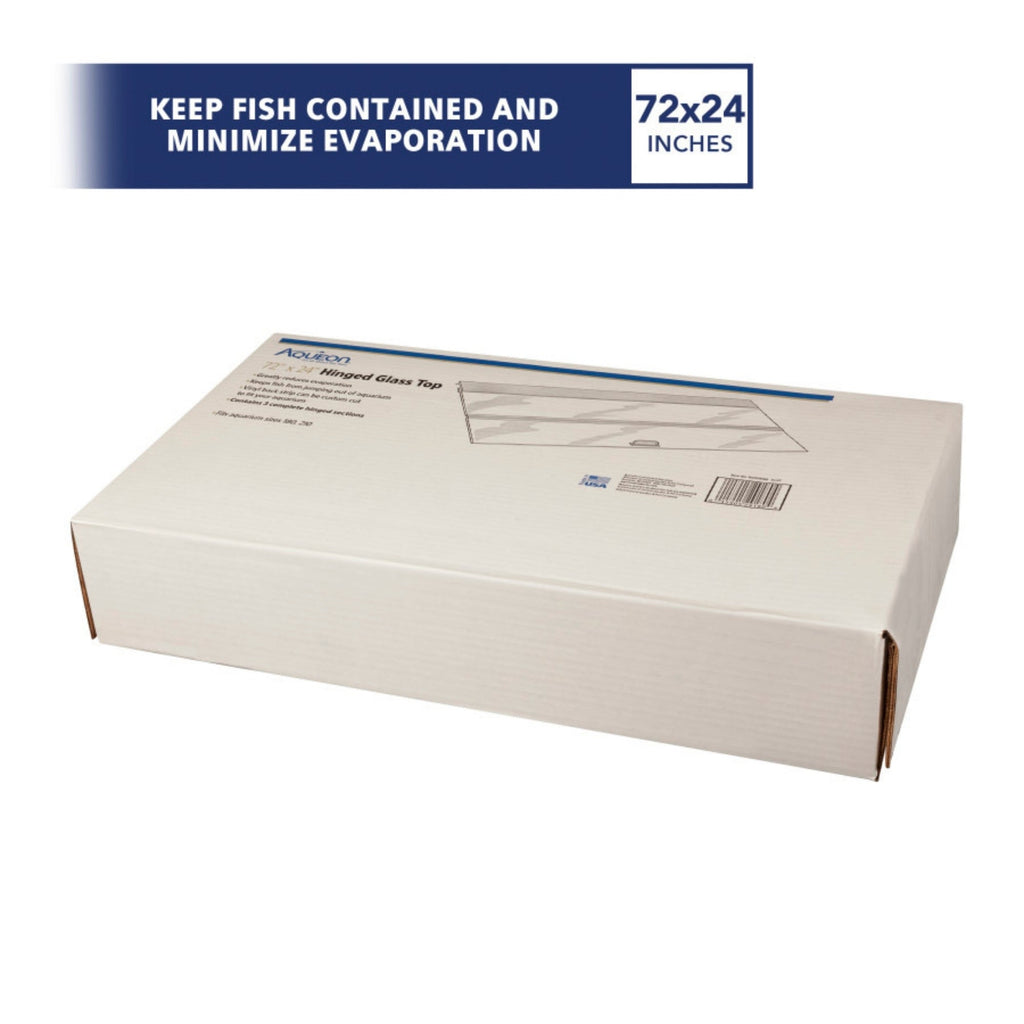 Aqueon Hinged Glass Tops 2 Pack, 1ea/72 X 24 in