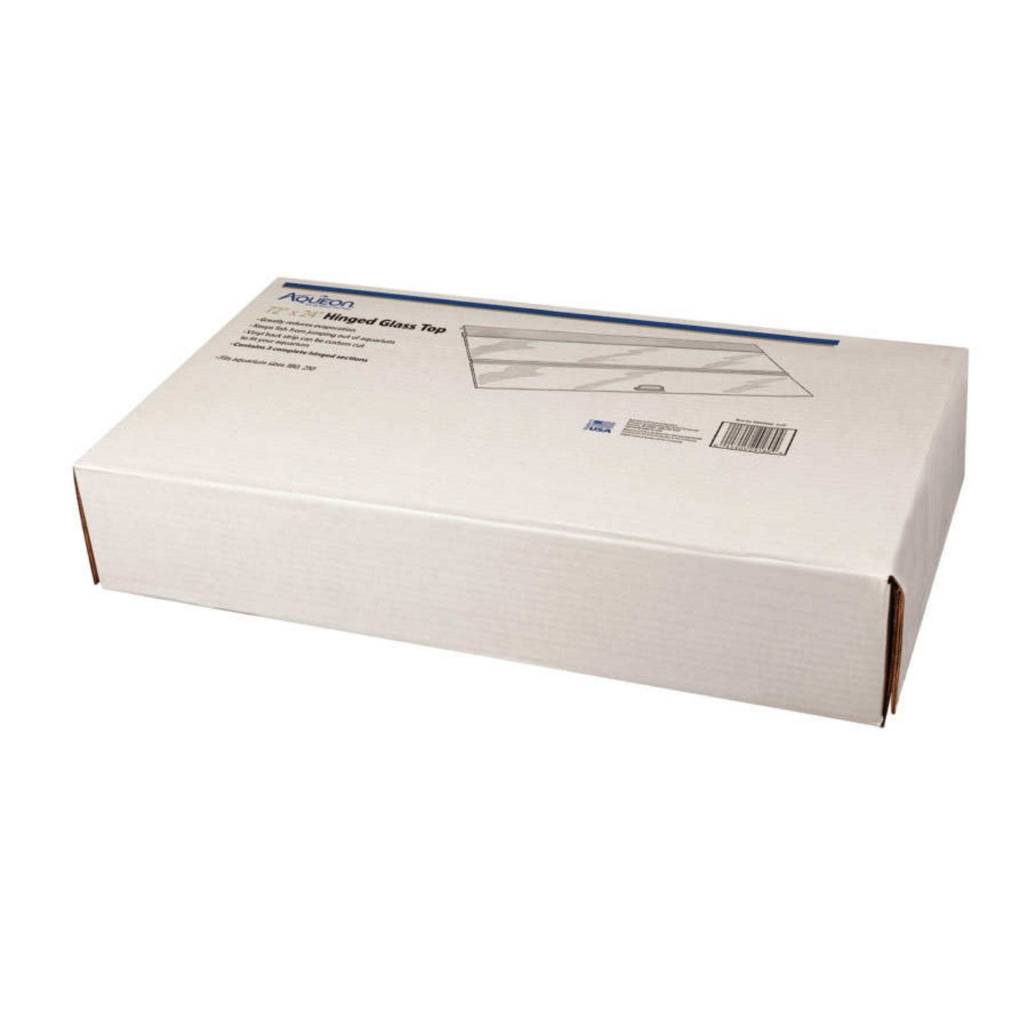 Aqueon Hinged Glass Tops 2 Pack, 1ea/72 X 24 in