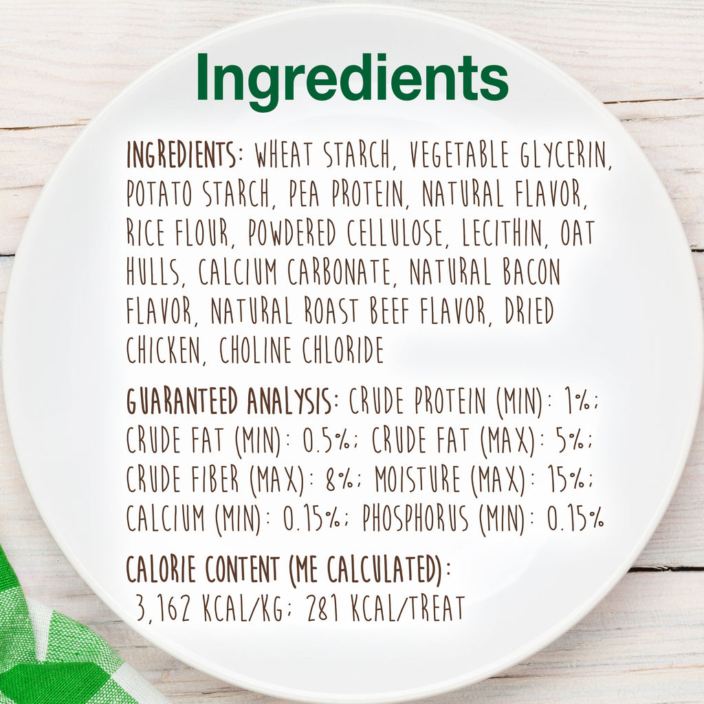 Nylabone Healthy Edibles AllNatural Long Lasting Chew Treats Bacon, 1ea/Medium/Wolf  Up To 35 Lbs. 2 ct