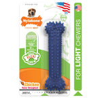 Nylabone Moderate Chew Textured Dog Dental Chew Toy Chicken, Blue, 1ea/Medium/Wolf  Up To 35 Lbs. 1 ct