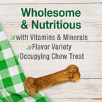 Nylabone Healthy Edibles AllNatural Long Lasting Chew Treats Variety Pack 3 count, 1ea/Petite  Up To 15 lb