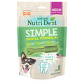 Nylabone Nutri Dent SIMPLE Natural Dental Fresh Breath Flavored Chew Treats 1ea/Medium, 8 ct