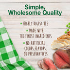 Nylabone Healthy Edibles AllNatural Long Lasting Roast Beef and Chicken Dog Chew Treats Variety, SMall/Regular  Up To 25 Ibs. 12 ct