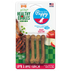 Nylabone Healthy Edibles AllNatural Long Lasting Puppy Chew Treats Lamb  Apple, 1ea/XS/Petite  Up To 15 Lbs. 4 ct