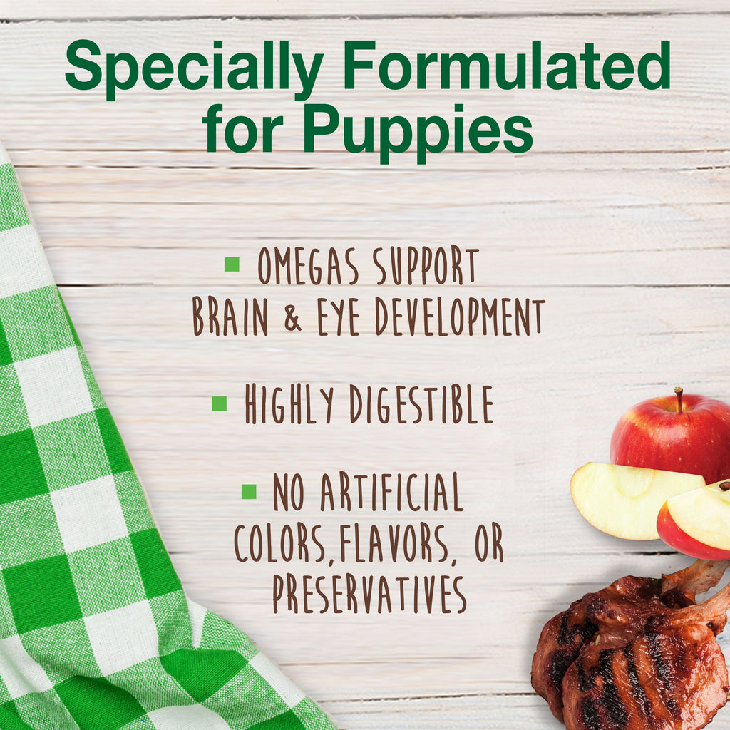 Nylabone Healthy Edibles AllNatural Long Lasting Puppy Chew Treats Lamb  Apple, 1ea/XS/Petite  Up To 15 Lbs. 4 ct