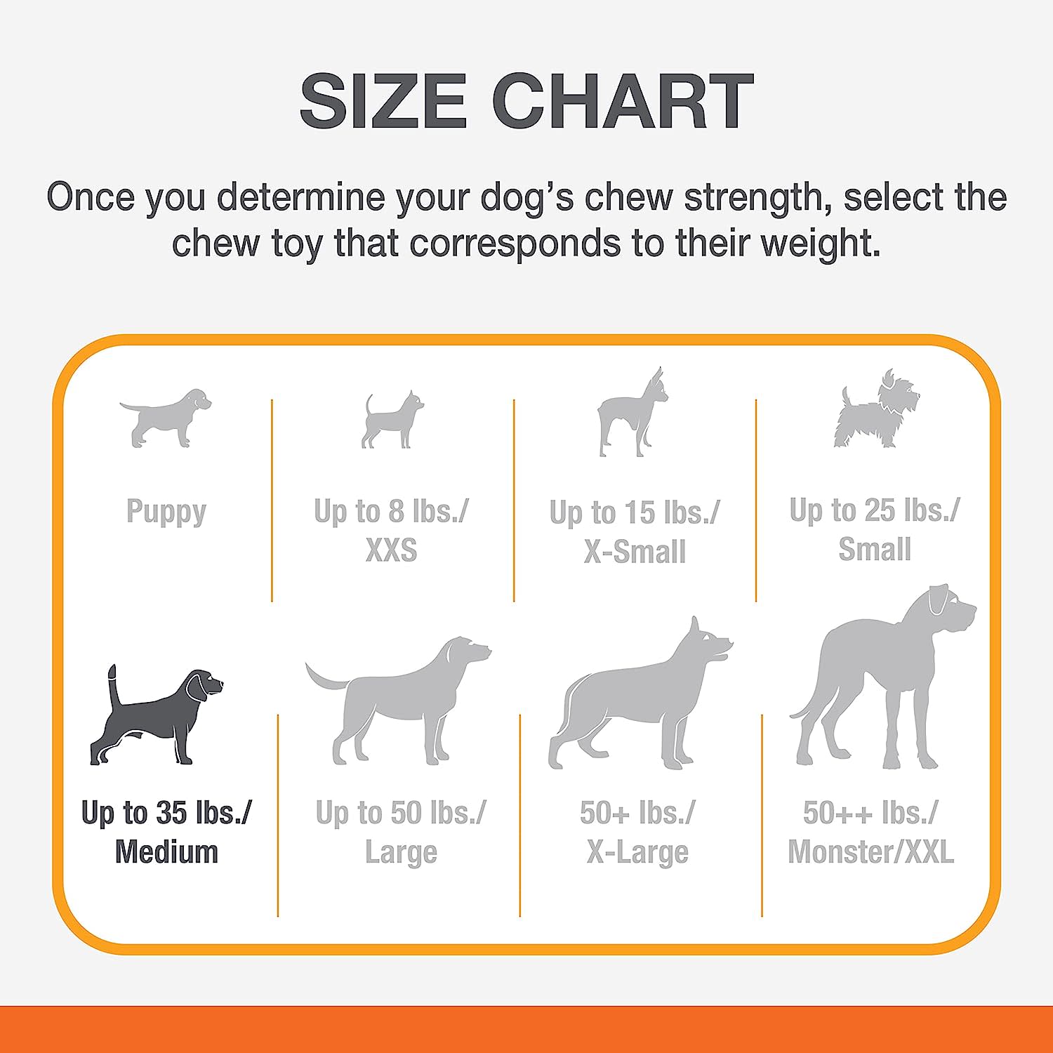 Nylabone PRO Action Dental Power Chew Durable Dog Toy Bacon, Orange, 1ea/Medium/Wolf  Up To 35 Lbs. 1 ct