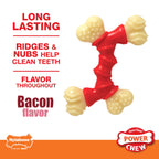 Nylabone Power Chew Double Bone Bacon Dog Chew Toy Bacon, 1ea/XL/Souper  50 Lbs. 1 ct