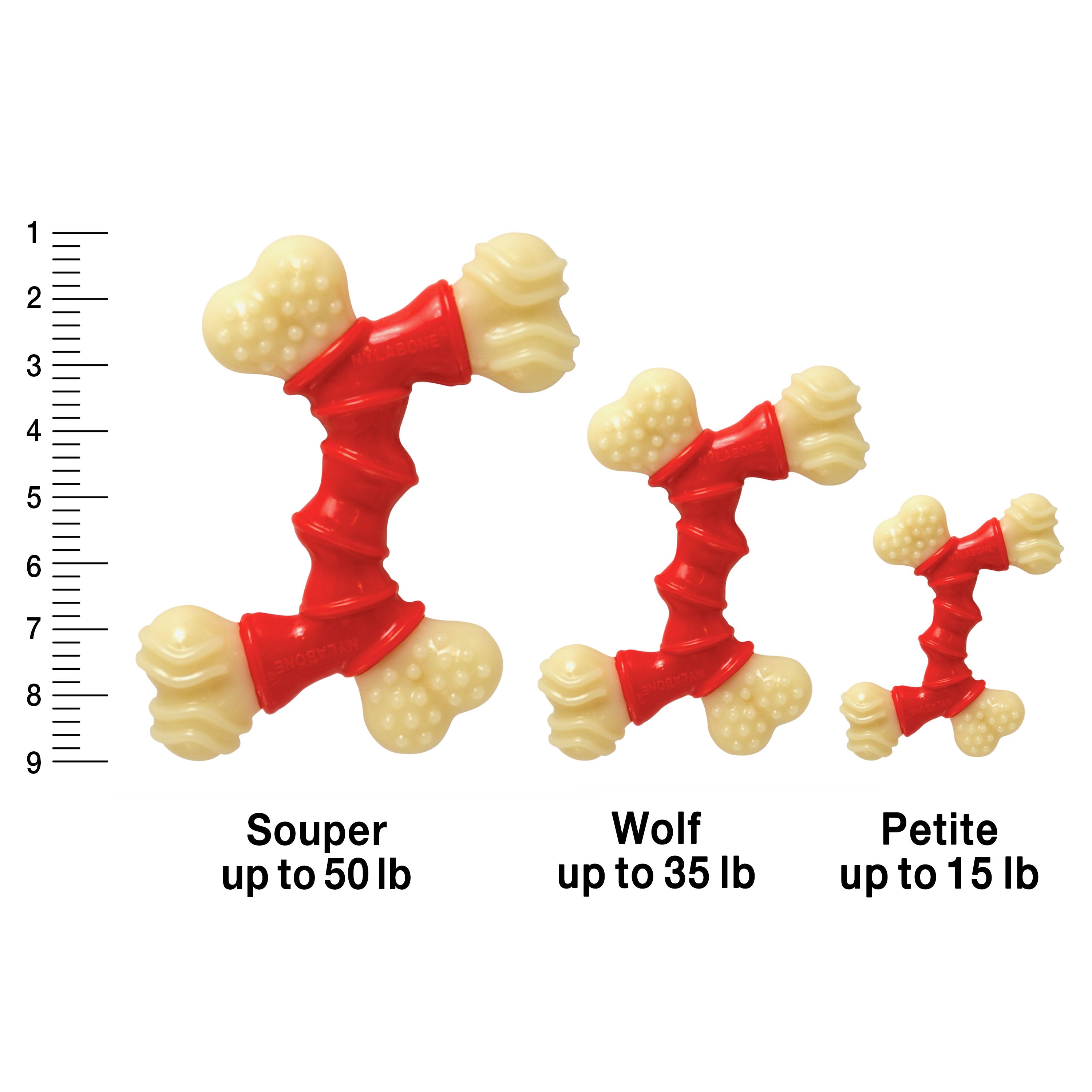 Nylabone Power Chew Double Bone Bacon Dog Chew Toy Bacon, 1ea/XL/Souper  50 Lbs. 1 ct