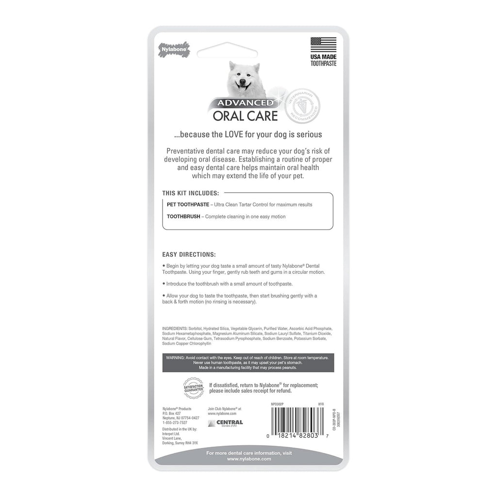 Nylabone Advanced Oral Care Triple Action Dog Dental Kit