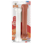 Nylabone Power Chew Bacon  Chicken Durable Dog Chew Toy Pack Chicken  Bacon, 1ea/Large/Giant  Up To 50 Lbs. 2 ct