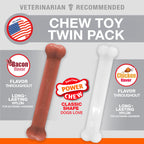 Nylabone Power Chew Bacon  Chicken Durable Dog Chew Toy Pack Chicken  Bacon, 1ea/Large/Giant  Up To 50 Lbs. 2 ct