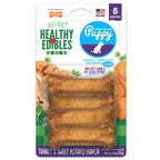 Nylabone Healthy Edibles AllNatural Long Lasting Puppy Chew Treats Turkey  Sweet Potato, 1ea/XS/Petite  Up To 15 Lbs. 8 ct