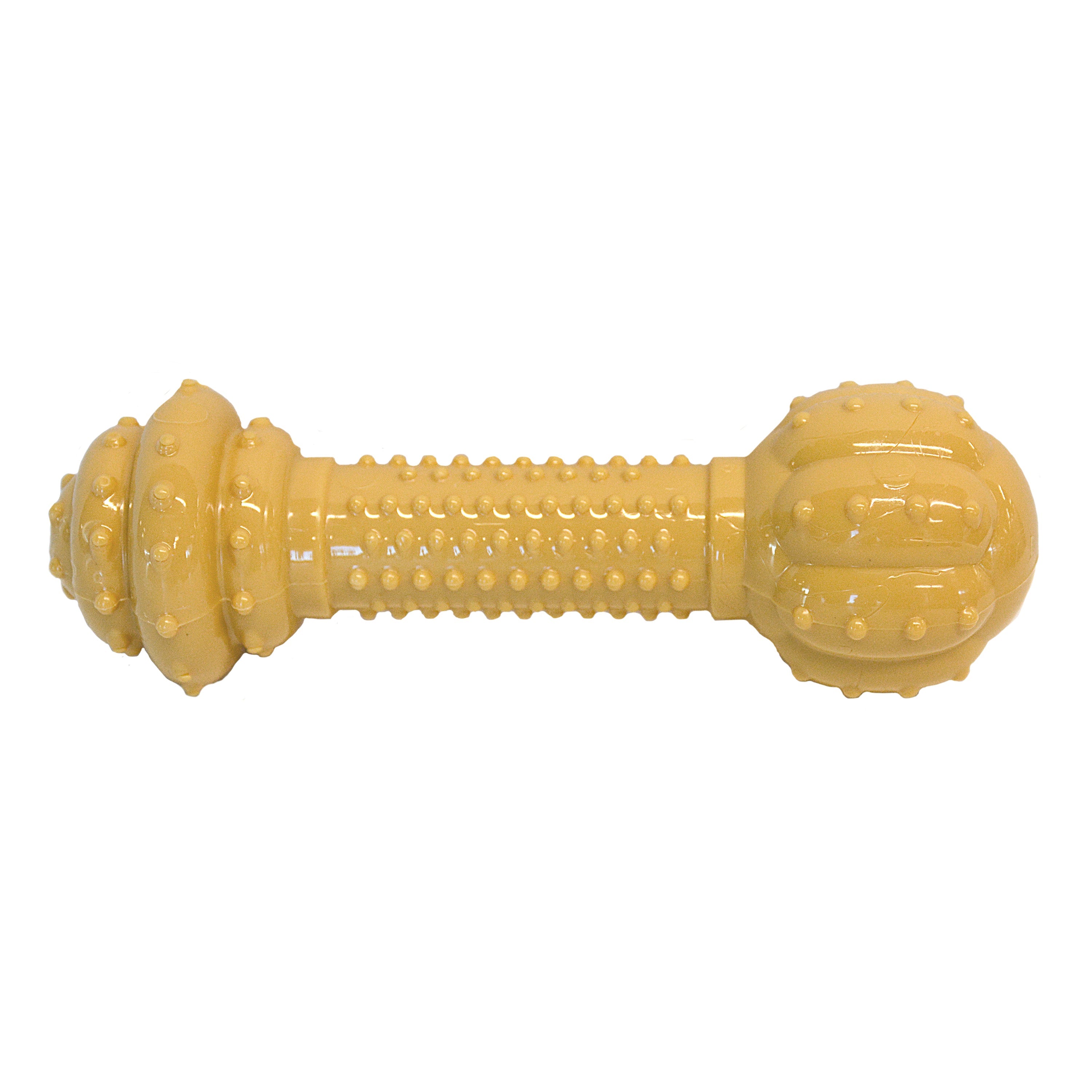 Nylabone Barbell Power Chew Durable Dog Toy Peanut Butter, 1ea/Medium/Wolf  Up To 35 Lbs. 1 ct