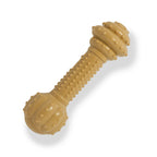Nylabone Barbell Power Chew Durable Dog Toy Peanut Butter, 1ea/XXL/Monster  50 Lbs. 1 ct