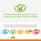 Nylabone Healthy Edibles and Flexi Chew Value Pack Variety, SMall/Regular  Up To 25 Ibs. 3 ct
