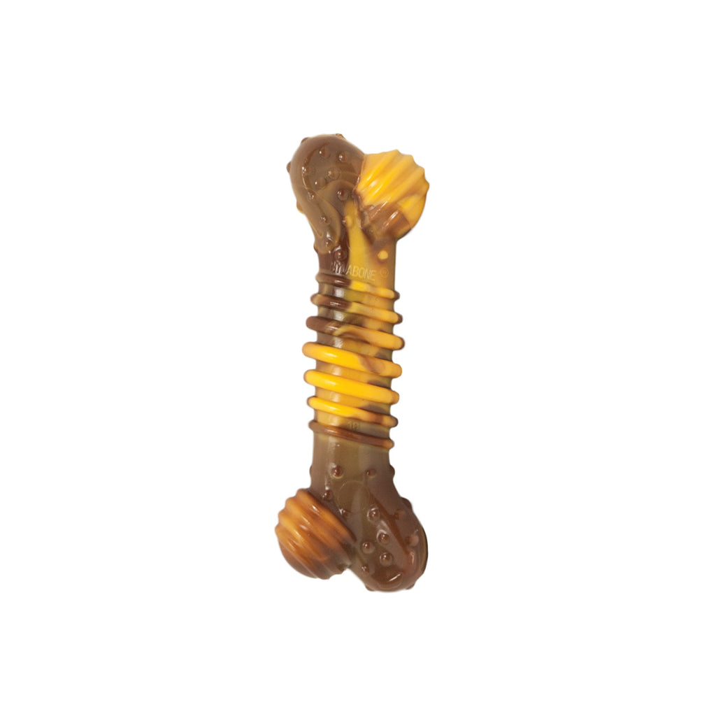 Nylabone Flavor Frenzy Power Chew Durable Dog Chew Toy Philly Cheesesteak, 1ea/Medium/Wolf  Up To 35 Lbs. 1 ct