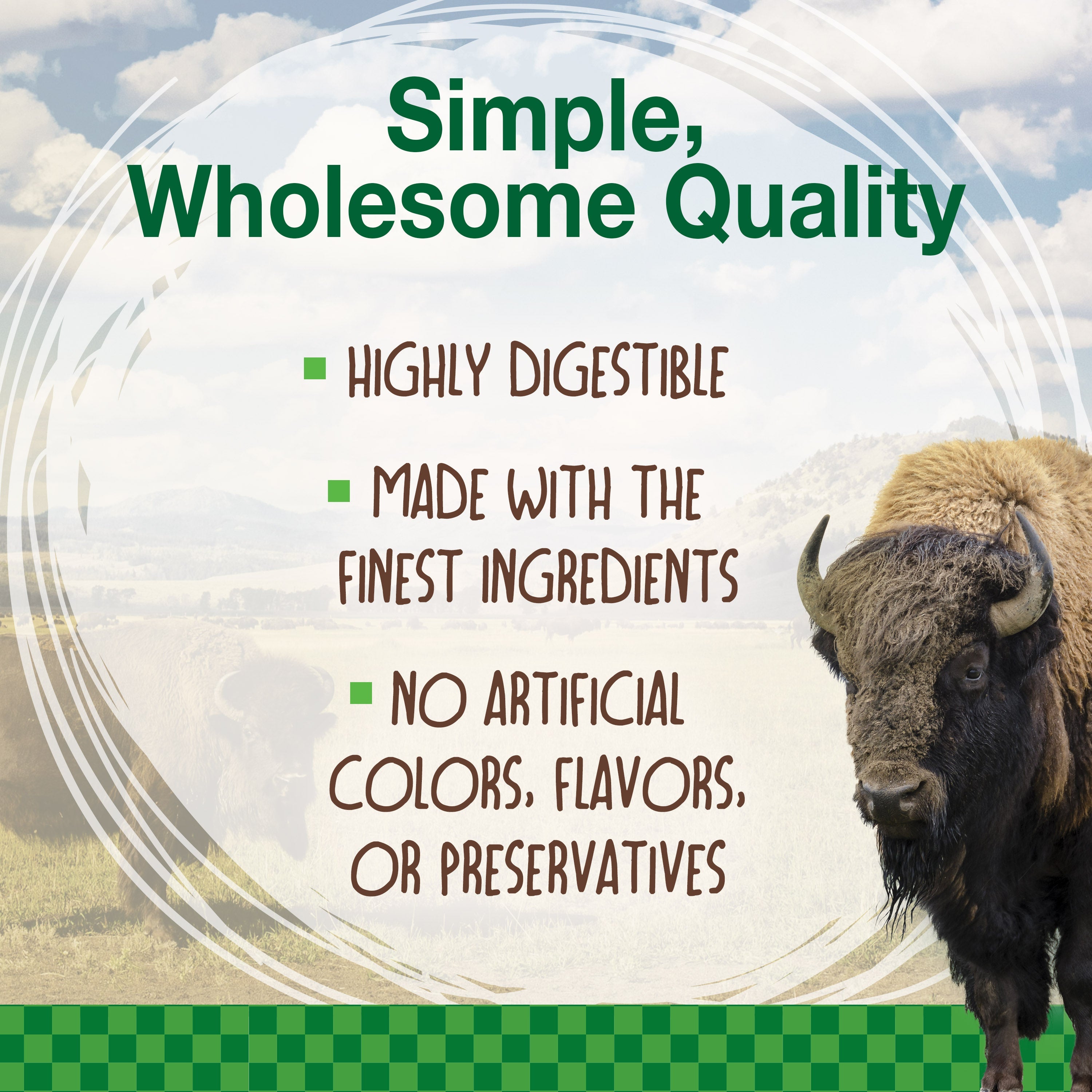Nylabone Healthy Edibles WILD AllNatural Long Lasting Chew Treats Bison, 1ea/SMall/Regular  Up To 25 Ibs. 8 ct
