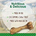 Nylabone Healthy Edibles WILD AllNatural Long Lasting Chew Treats Bison, 1ea/Large/Giant  Up To 50 Lbs. 1 ct