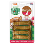 Nylabone Healthy Edibles AllNatural Long Lasting Chew Treats Turkey  Apple, 1ea/SMall/Regular  Up To 25 Ibs. 4 ct