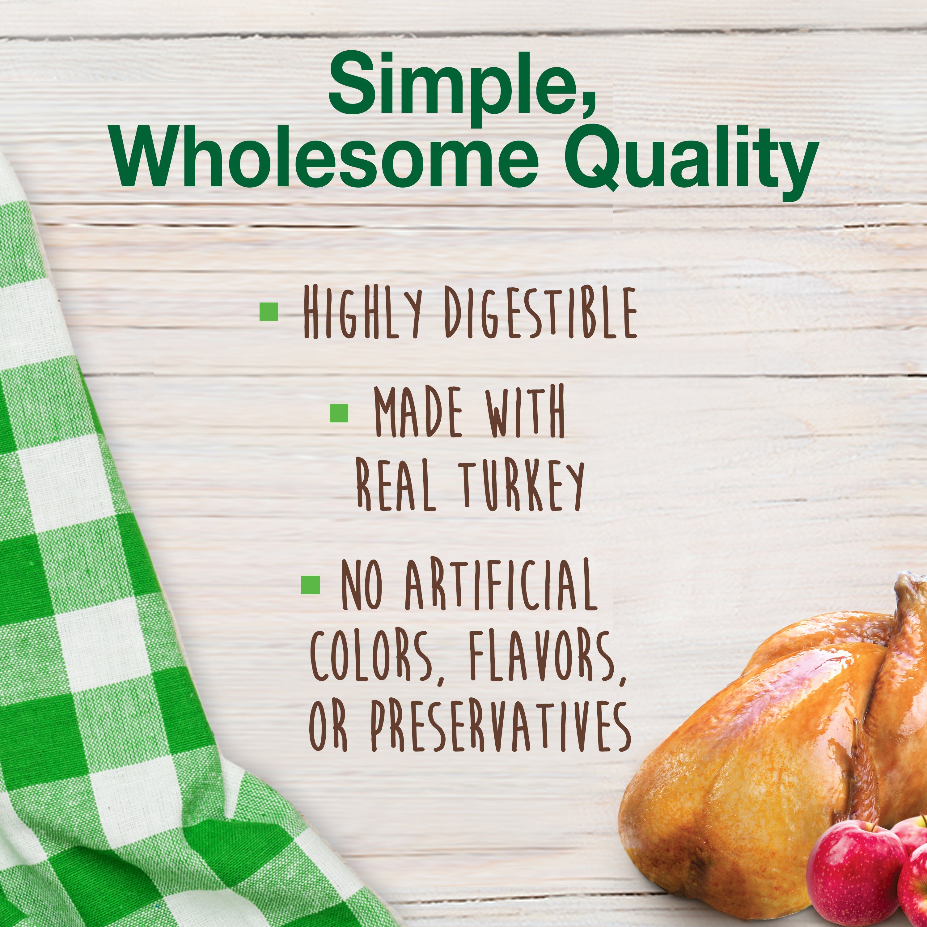Nylabone Healthy Edibles AllNatural Long Lasting Chew Treats Turkey  Apple, 1ea/SMall/Regular  Up To 25 Ibs. 4 ct
