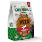 Nylabone Healthy Edibles WILD AllNatural Long Lasting Chew Treats Bison, 1ea/SMall/Regular  Up To 25 Ibs. 16 ct
