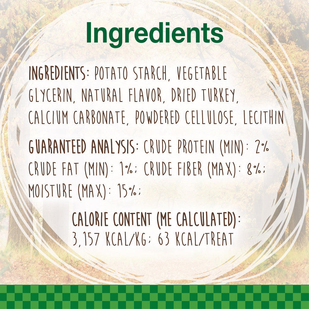 Nylabone Healthy Edibles WILD AllNatural Long Lasting Puppy Chew Treats Turkey, 1ea/SMall/Regular  Up To 25 Ibs. 4 ct