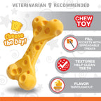 Nylabone Power Chew Cheese Dog Toy Cheese, 1ea/Medium/Wolf  Up To 35 Lbs. 1 ct