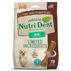 Nylabone Nutri Dent Filet Mignon Dog Dental Chews Filet Mignon, 1ea/Mini  5 Lbs. To 10 Lbs. 78 ct