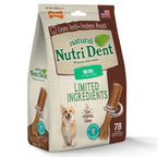 Nylabone Nutri Dent Filet Mignon Dog Dental Chews Filet Mignon, 1ea/Mini  5 Lbs. To 10 Lbs. 78 ct