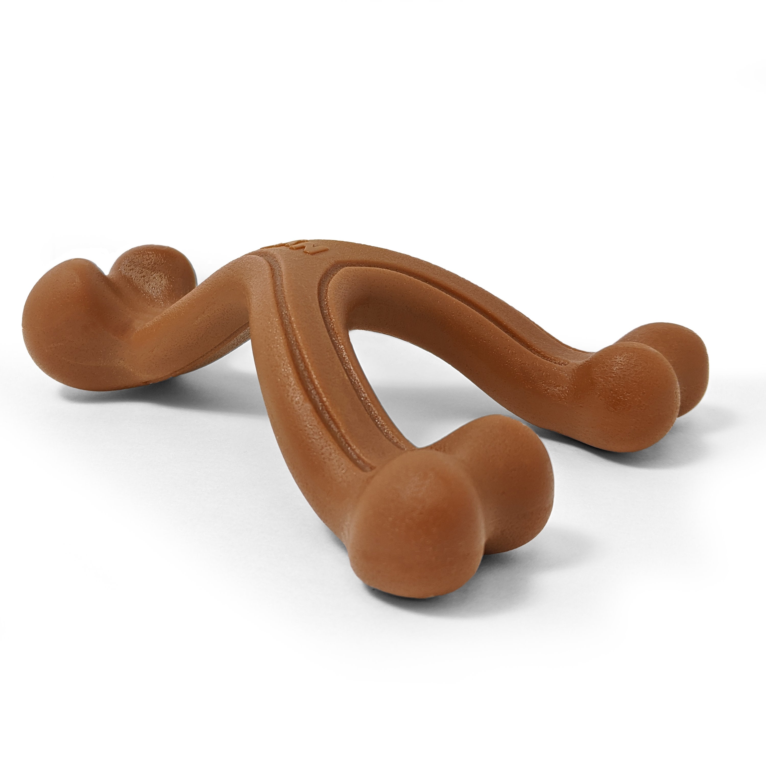 Nylabone Ergonomic Hold  Chew Wishbone Power Chew Durable Dog Toy Bison, 1ea/SMall/Regular  Up To 25 Ibs.