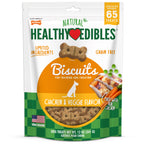 Nylabone Healthy Edibles Biscuits Grain Free Dog Treats Chicken & Veggie 1ea/12 oz