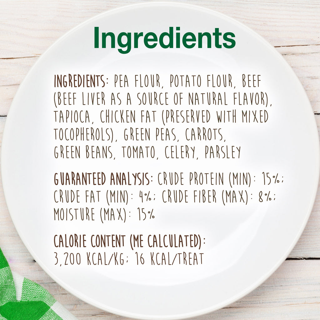 Nylabone Healthy Edibles Biscuits Grain Free Dog Treats Beef & Veggie 1ea/12 oz