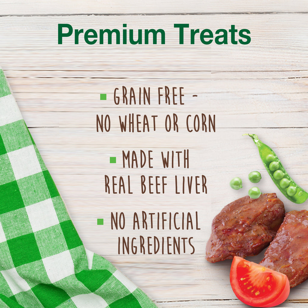 Nylabone Healthy Edibles Biscuits Grain Free Dog Treats Beef & Veggie 1ea/12 oz