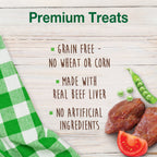 Nylabone Healthy Edibles Biscuits Grain Free Dog Treats Beef & Veggie 1ea/12 oz