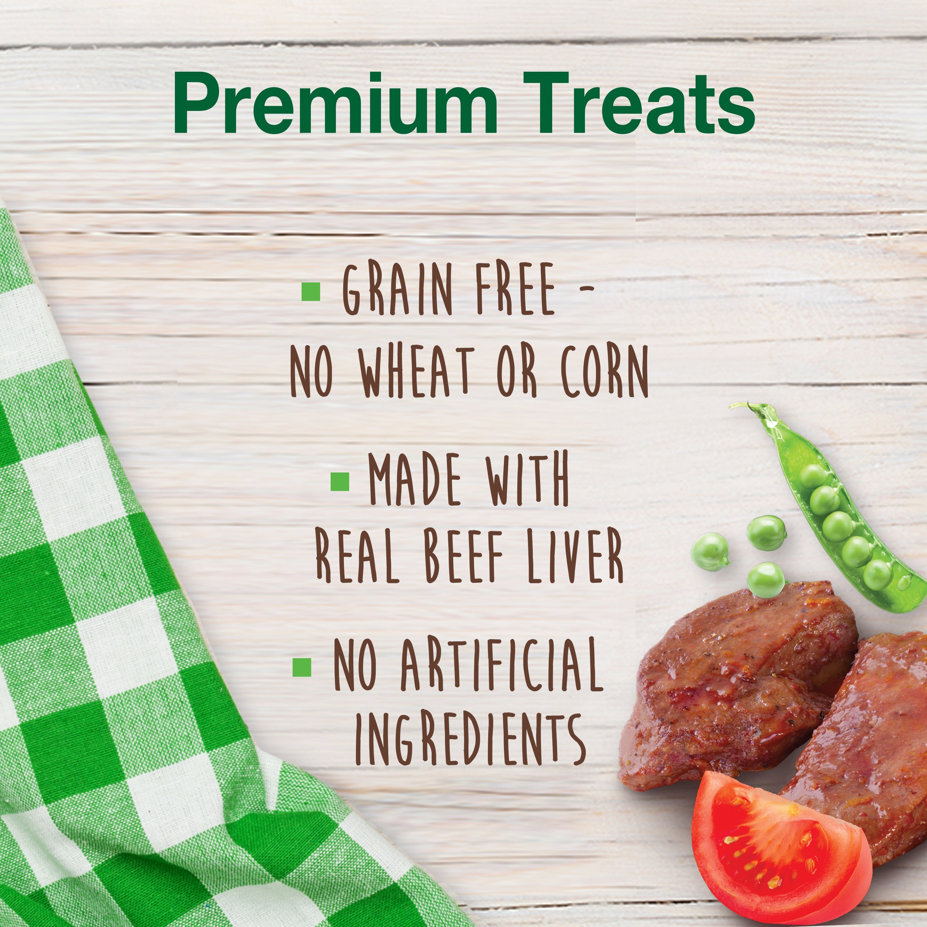 Nylabone Healthy Edibles Biscuits Grain Free Dog Treats Beef & Veggie 1ea/12 oz