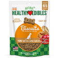 Nylabone Healthy Edibles Biscuits Grain Free Dog Treats Peanut Butter & Apple 1ea/12 oz