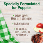 Nylabone Healthy Edibles Puppy AnimalShaped Lamb  Apple Dog Chew Treats Lamb  Apple, SMall/Regular  Up To 25 Ibs. 4 ct