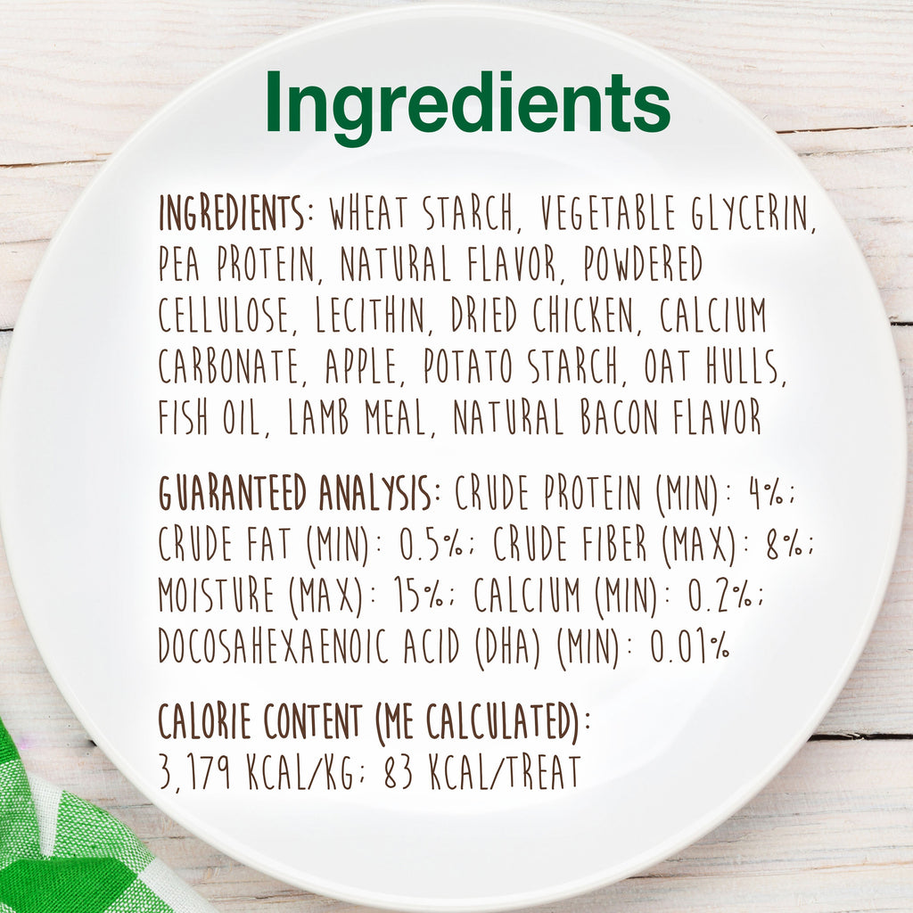 Nylabone Healthy Edibles AllNatural Long Lasting Puppy Chew Treats Lamb  Apple, 1ea/SMall/Regular  Up To 25 Ibs. 12 ct